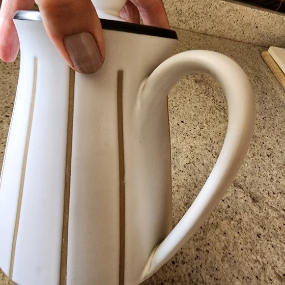 Denby Stoneware Mid Century Coffee Pot / Tea Pot serveware Pitcher 2.5 pts - Picture 7 of 9